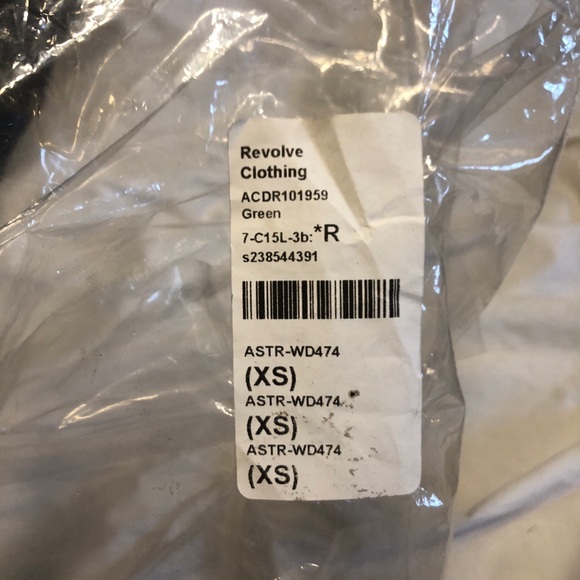 ASTR The Label Sparkly Emerald Green Ruffle Wrap Dress - Picture 3 of 4